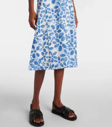 Marni Printed cotton midi dress | Thumbnail 4
