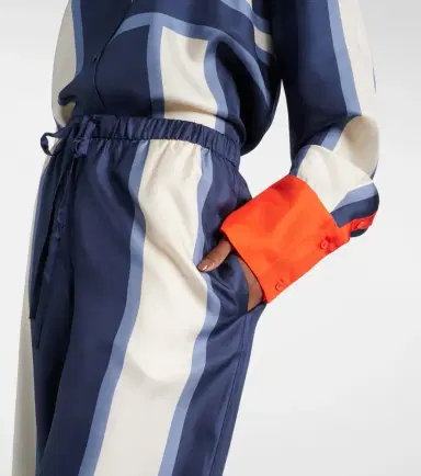 SIR Dazed printed silk palazzo pants | Thumbnail 4