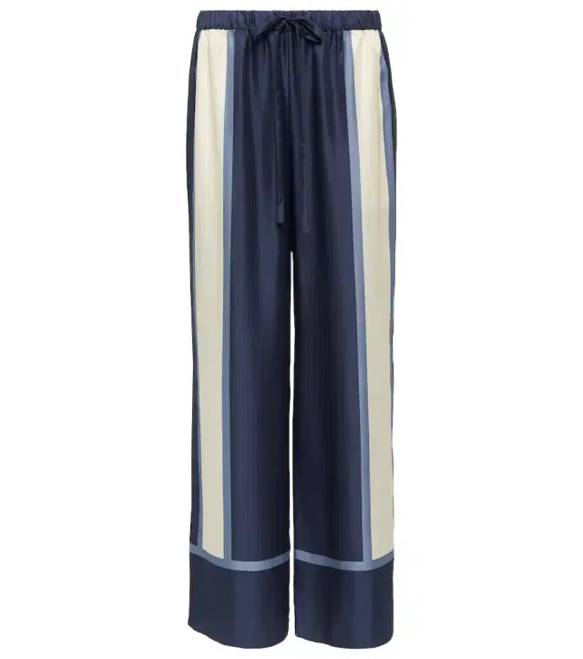 SIR Dazed printed silk palazzo pants