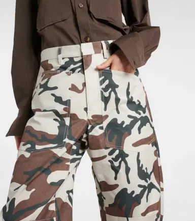 Nili Lotan Shon camouflage cotton cargo pants | Thumbnail 2