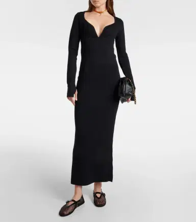 SIR Helena ribbed-knit maxi dress | Thumbnail 3