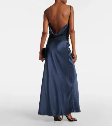SIR Aries silk maxi skirt | Thumbnail 2