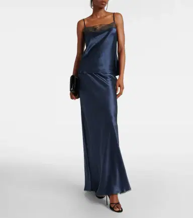 SIR Aries silk maxi skirt | Thumbnail 3