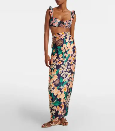 Agua by Agua Bendita Printed beach cover-up | Thumbnail 4
