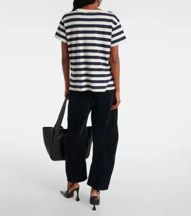Nili Lotan Brady striped cotton T-shirt | Thumbnail 2