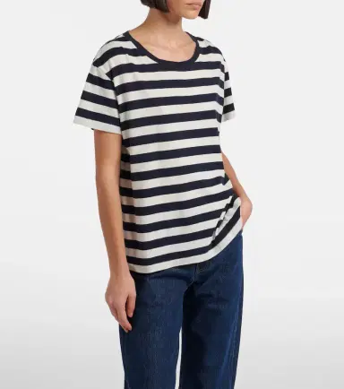 Nili Lotan Brady striped cotton T-shirt | Thumbnail 3