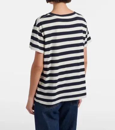 Nili Lotan Brady striped cotton T-shirt | Thumbnail 4