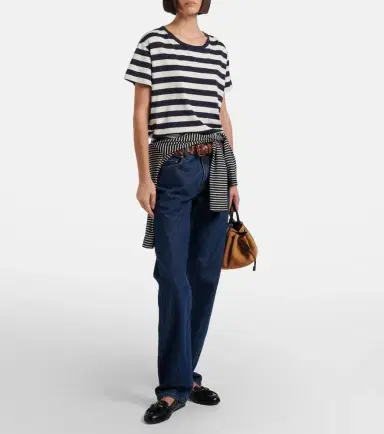 Nili Lotan Brady striped cotton T-shirt | Thumbnail 6
