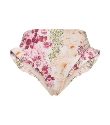 Agua by Agua Bendita Jengibre ruffled floral high-rise bikini bottoms | Thumbnail 1