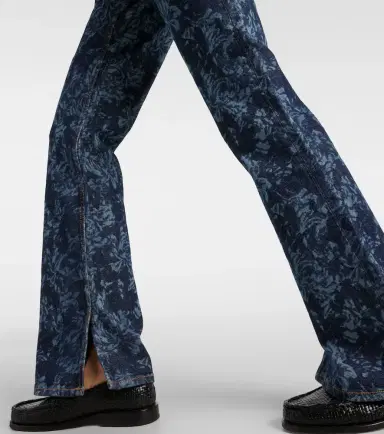 Ganni Printed high-rise flared jeans | Thumbnail 2