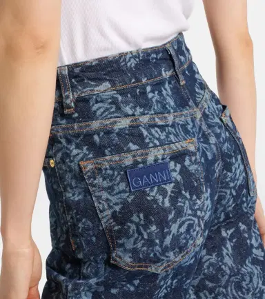 Ganni Printed high-rise flared jeans | Thumbnail 4