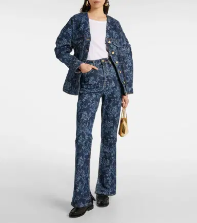 Ganni Printed high-rise flared jeans | Thumbnail 5