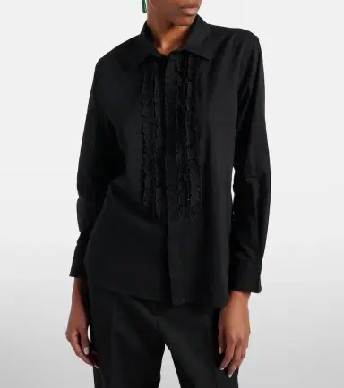 Nili Lotan Nathael ruffled cotton shirt | Thumbnail 6