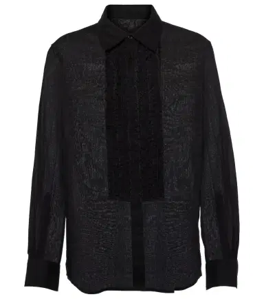 Nili Lotan Nathael ruffled cotton shirt | Thumbnail 1
