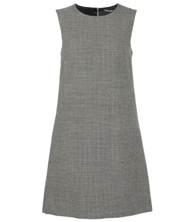 Dolce & Gabbana Houndstooth wool minidress