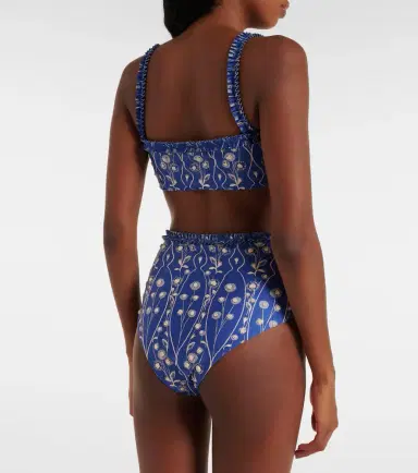 Agua by Agua Bendita Olmo printed bikini top | Thumbnail 2