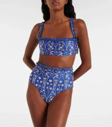 Agua by Agua Bendita Olmo printed bikini top | Thumbnail 3
