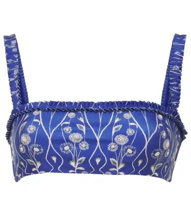 Agua by Agua Bendita Olmo printed bikini top | Thumbnail 1