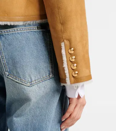 Nili Lotan Zanie shearling-lined suede jacket | Thumbnail 2 Nili Lotan Zanie shearling-lined suede jacket | Thumbnail 2