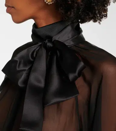 Dolce & Gabbana Bow-detail silk chiffon blouse | Thumbnail 3