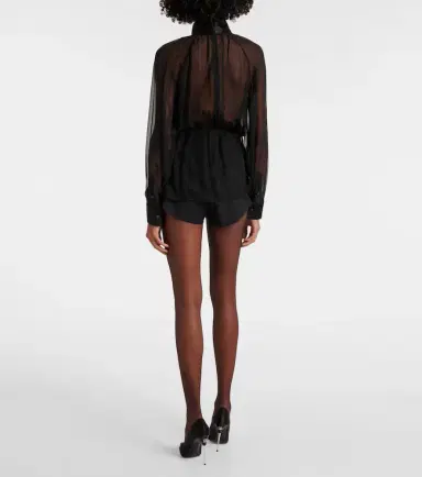 Dolce & Gabbana Bow-detail silk chiffon blouse | Thumbnail 6