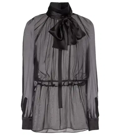Dolce & Gabbana Bow-detail silk chiffon blouse | Thumbnail 1