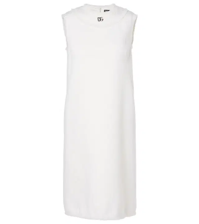 Dolce & Gabbana DG wool-blend tweed shift dress