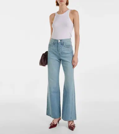 Veronica Beard Taylor high-rise wide-leg jeans | Thumbnail 2