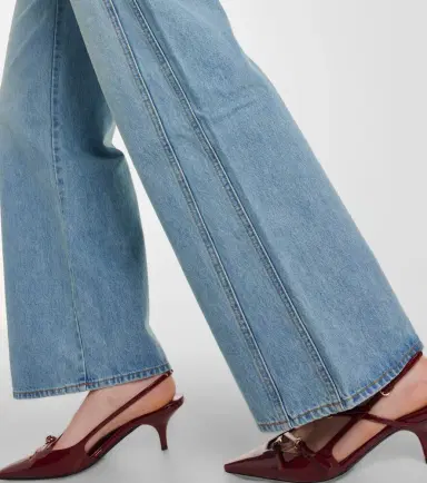 Veronica Beard Taylor high-rise wide-leg jeans | Thumbnail 7