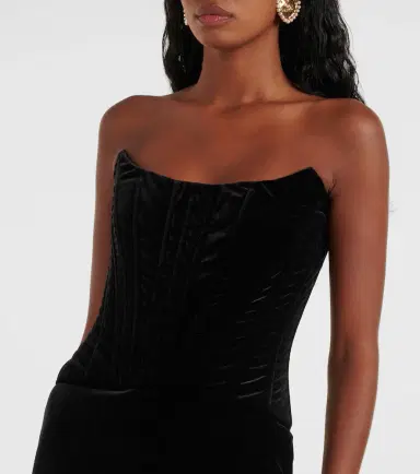 Dolce & Gabbana Velvet bustier dress | Thumbnail 3