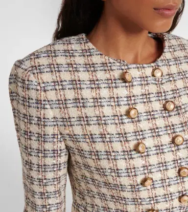Veronica Beard Bentley checked tweed jacket | Thumbnail 2