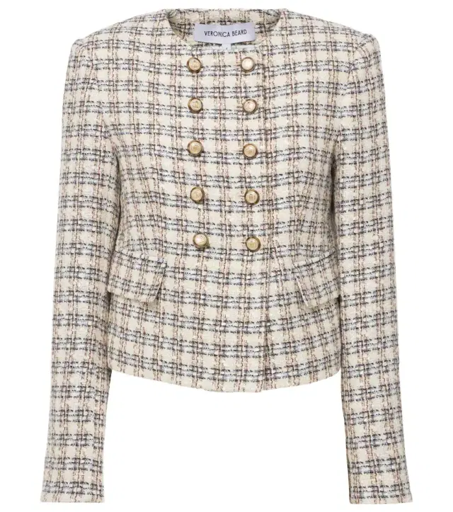 Veronica Beard Bentley checked tweed jacket