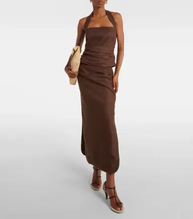 SIR Jerry Halter Bodice linen top | Thumbnail 2