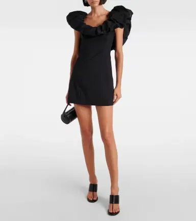SIR Jones ruffled cotton-blend minidress | Thumbnail 3