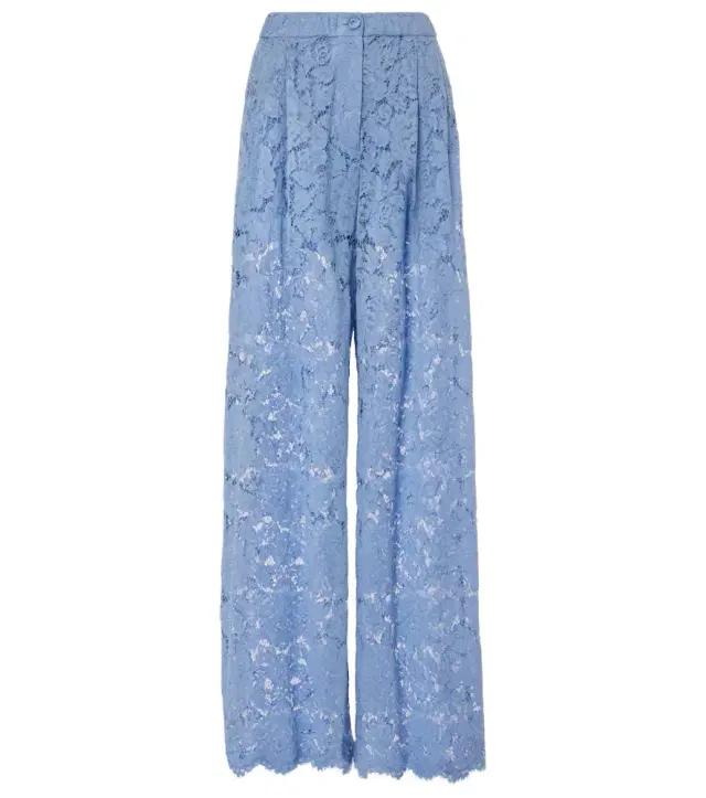 Dolce & Gabbana Lace wide-leg pants