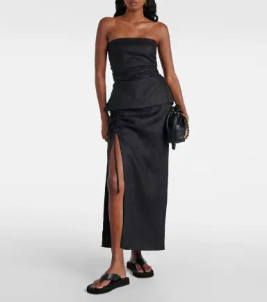 SIR Josefina linen maxi skirt | Thumbnail 5