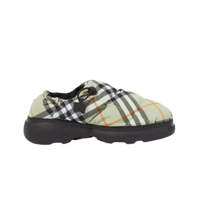 Burberry Check quilted mules