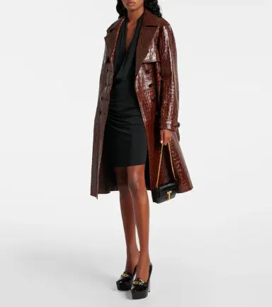 Tom Ford Croc-effect patent leather platform pumps | Thumbnail 5