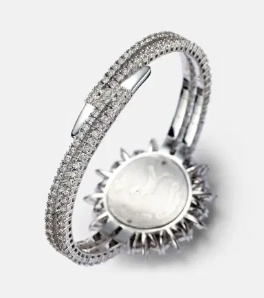 Yeprem Y-Momento 18kt white gold watch with diamonds | Thumbnail 6