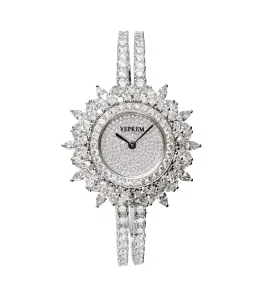 Yeprem Y-Momento 18kt white gold watch with diamonds | Thumbnail 1