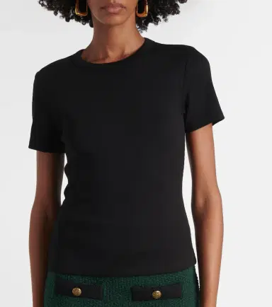 Veronica Beard Pruitt cotton-blend jersey T-shirt | Thumbnail 4