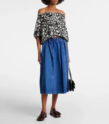 Marni Denim midi skirt | Thumbnail 2 Marni Denim midi skirt | Thumbnail 2