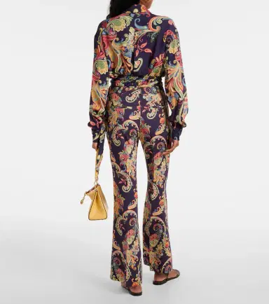 Etro Paisley high-rise flared pants | Thumbnail 3