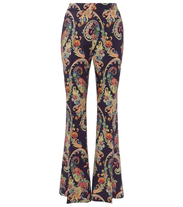Etro Paisley high-rise flared pants