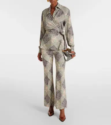 Etro Paisley high-rise flared pants | Thumbnail 2