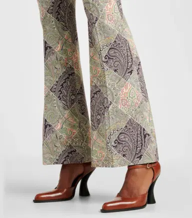 Etro Paisley high-rise flared pants | Thumbnail 4