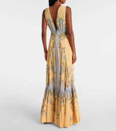Etro Floral crêpe de chine maxi dress | Thumbnail 2