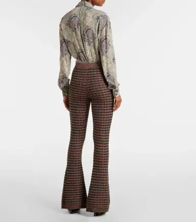 Etro Embroidered high-rise flared pants | Thumbnail 2