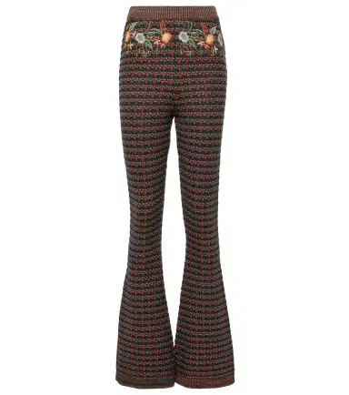 Etro Embroidered high-rise flared pants | Thumbnail 1