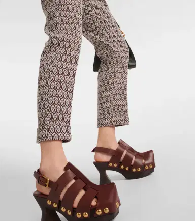 Etro Printed cotton-blend cropped pants | Thumbnail 4